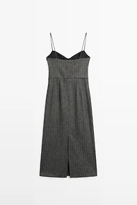 Robe midi à bretelles