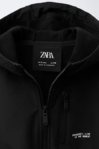 LINED HOODED JACKET