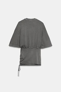 SLUB BELTED TOP