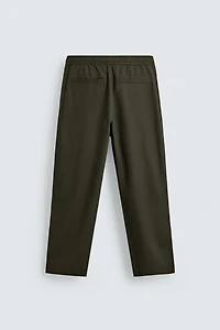 COTTON-LINEN RELAXED FIT PANTS