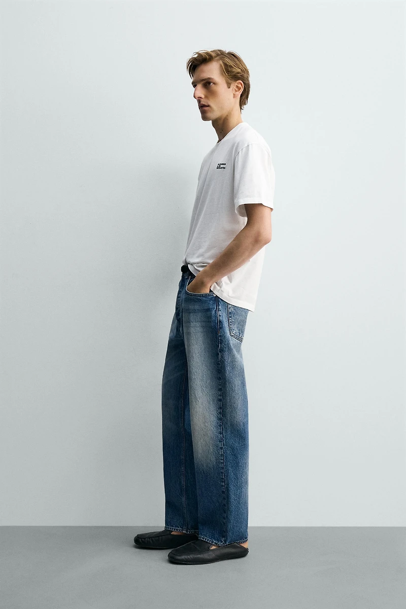 RELAXED FIT TEXT PATCH T-SHIRT