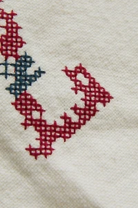 LINEN EMBROIDERED LETTER Z CUSHION