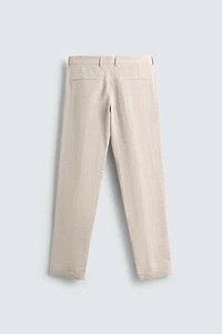 PANTALON DE COSTUME 100 % LIN