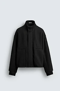 RIBBED BOXY FIT JACKET