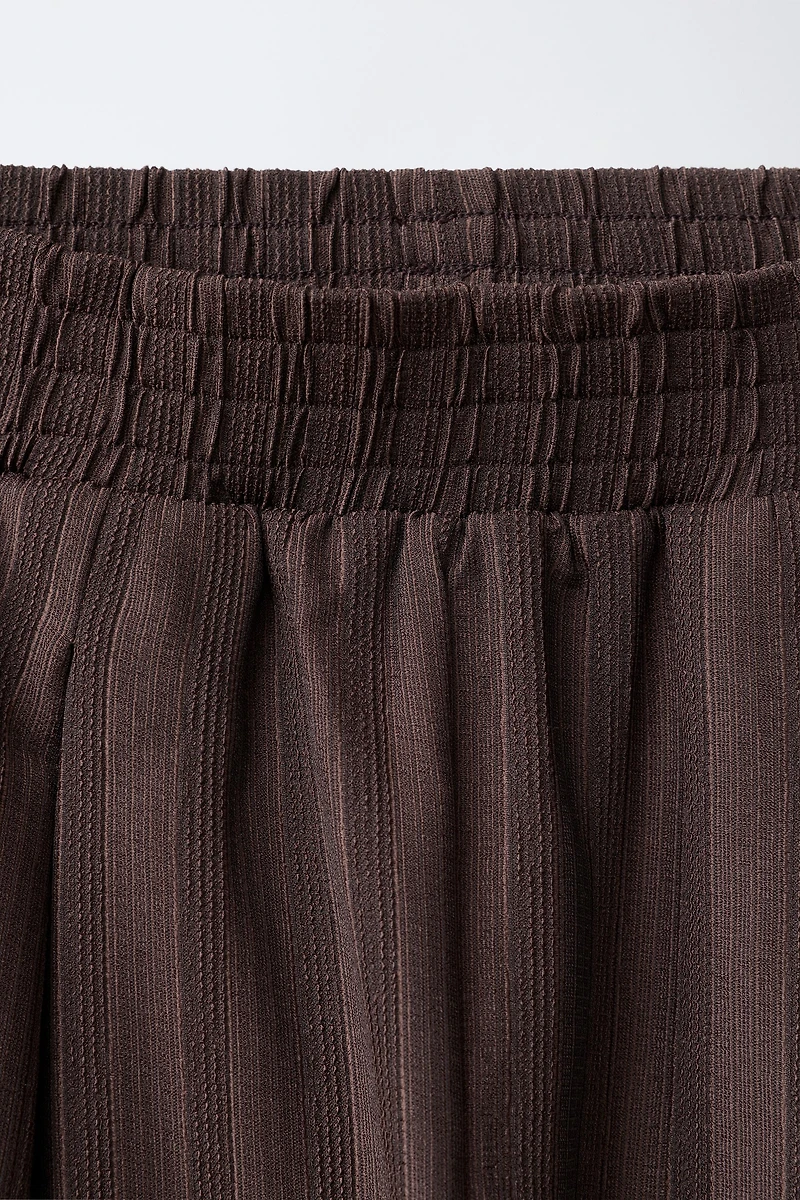 TEXTURED BLOOMER PANTS