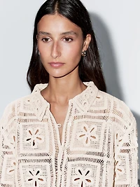 Veste crochet fantaisie