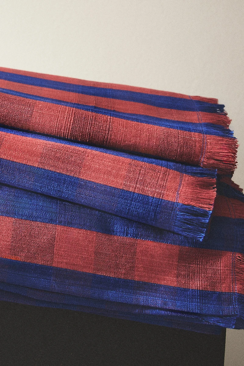 CHECKED COTTON MULTI-PURPOSE BLANKET X TENSIRA