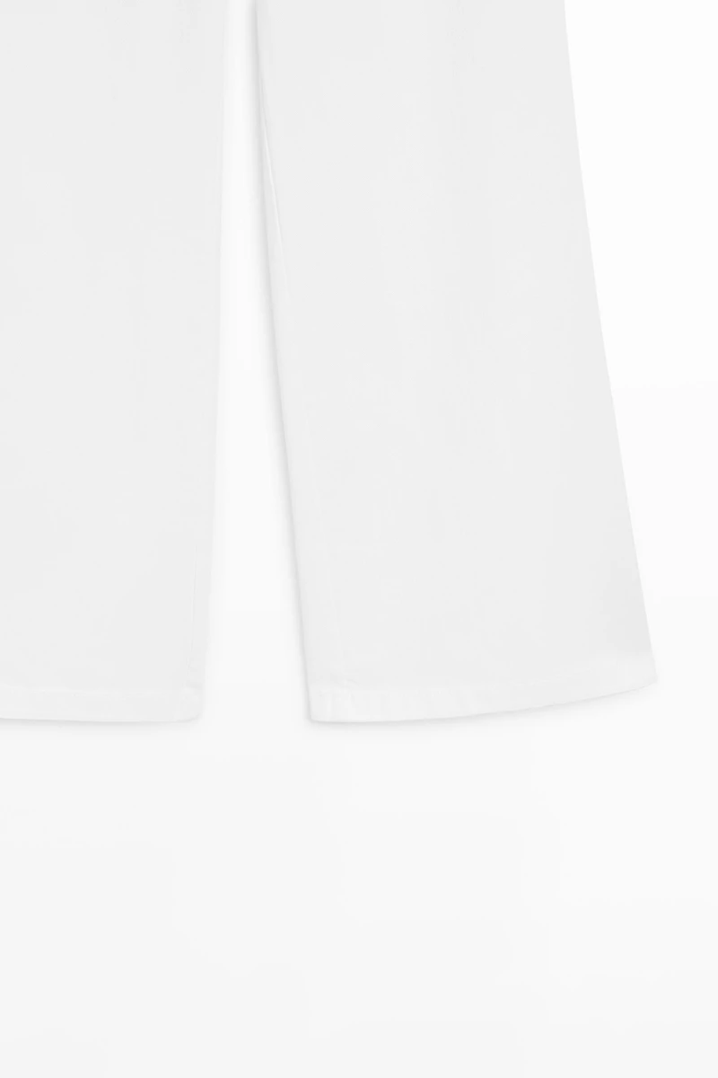 High-waist palazzo jeans