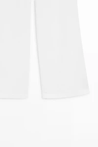 High-waist palazzo jeans