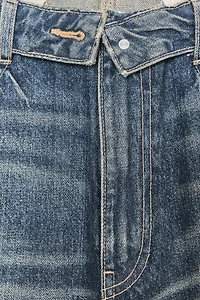 JEAN TAILLE MOYENNE TRF CEINTURE PLIÉE