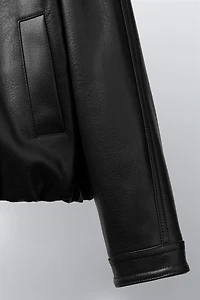 FAUX LEATHER JACKET