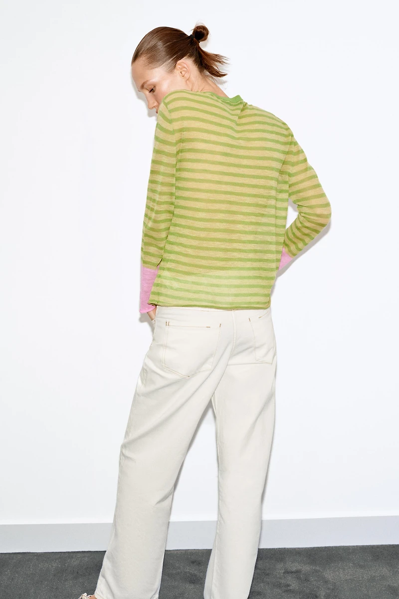 STRIPED KNIT JUMPER