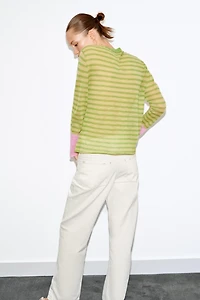 STRIPED KNIT JUMPER