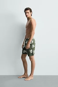 LONG HIBISCUS PRINT SWIMSUIT