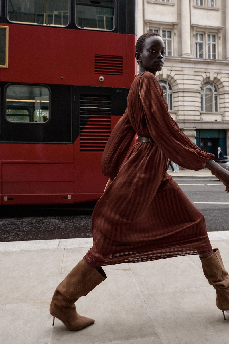 MIDI BELT DRESS