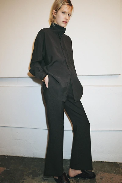 ZW COLLECTION CROPPED FLARE PANTS