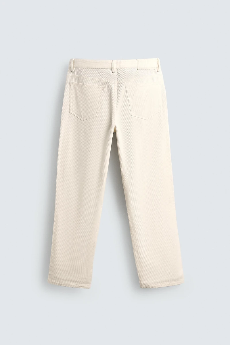 PANTALON REGULAR FIT EN VELOURS CÔTELÉ