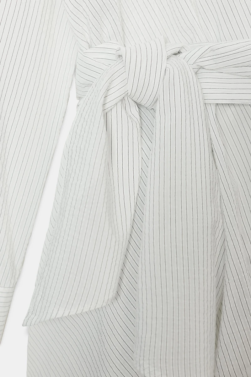 STRIPED WRAP TOP ZW COLLECTION