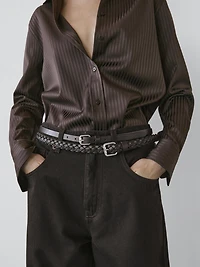 Striped flowing shirt