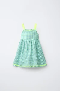 ROBE IMPRIMÉE ONDULINE CONTRASTANTE