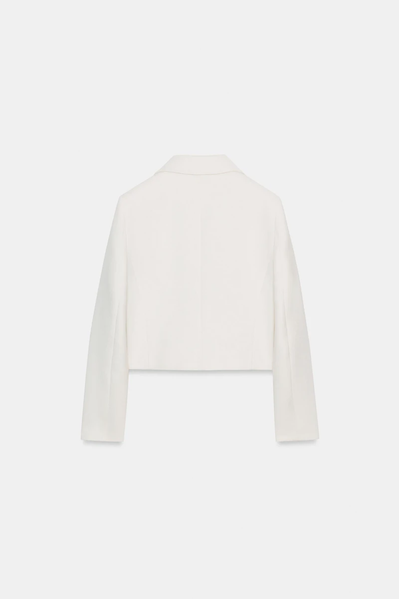 CROPPED DOUBLE-BREASTED BLAZER