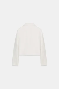 CROPPED DOUBLE-BREASTED BLAZER