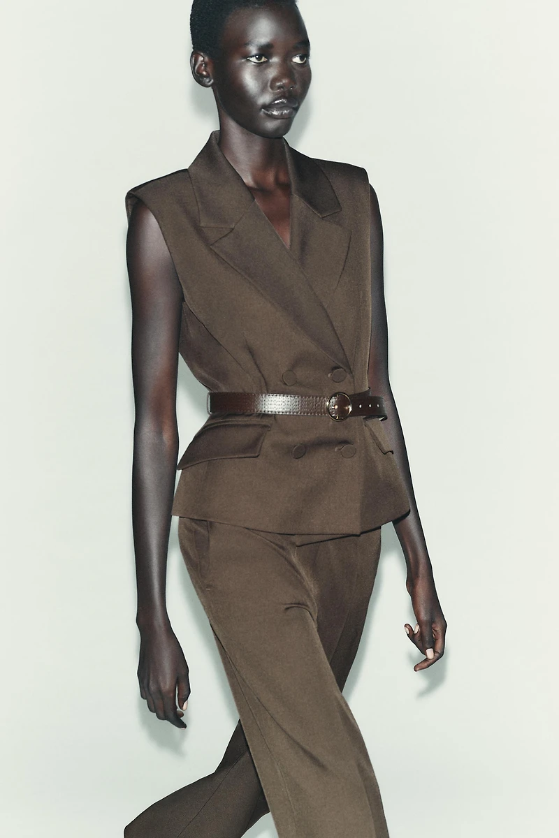 BELTED VEST