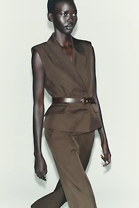 BELTED VEST