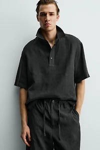 100% LINEN POLO SHIRT
