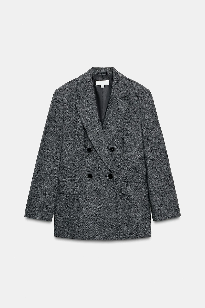 OVERSIZED DOUBLE BREASTED BLAZER