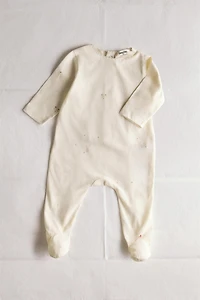 Kids Bunny and Floral Footed Romper