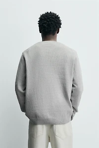 TEXTURED COTTON JUMPER