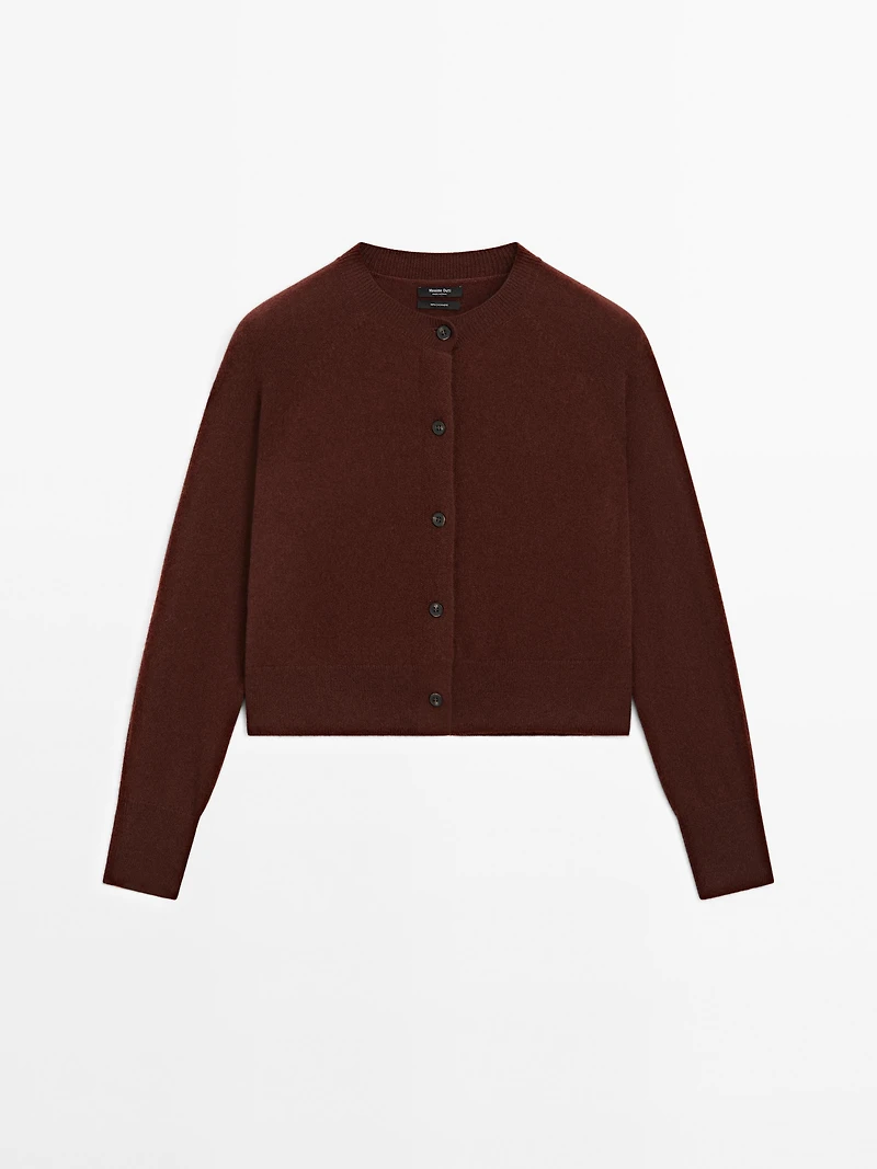 Cardigan manches longues 100 % cachemire
