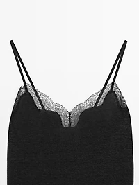Top asymétrique lin mélangé
