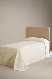 KIDS' CHECKERED AND POLKA DOT BEDSPREAD