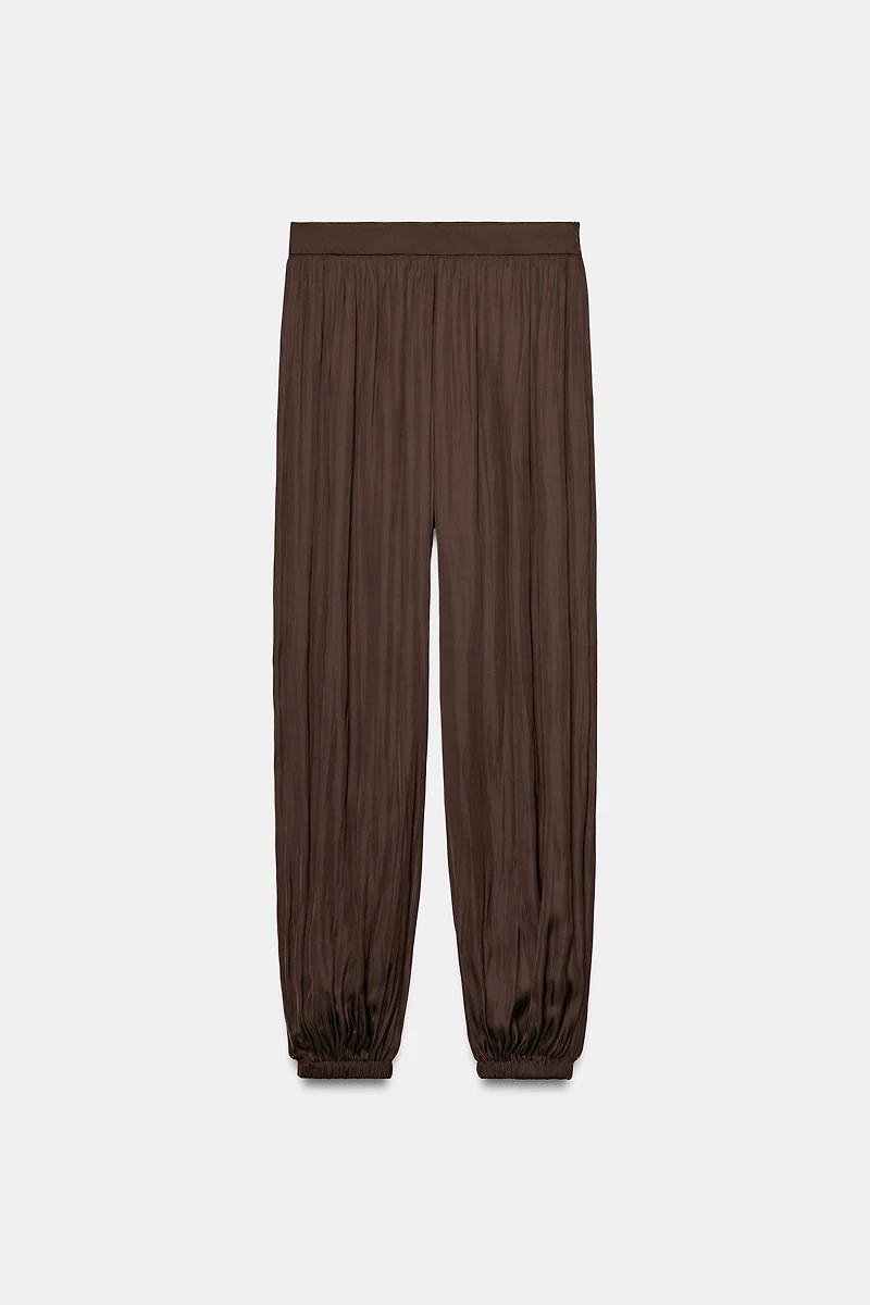 SATIN EFFECT BALLOON PANTS