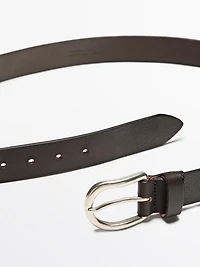 Ceinture en cuir nappa