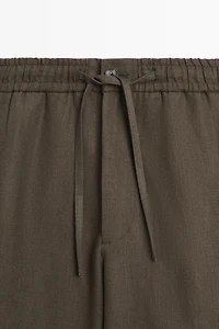 Pantalon chevrons 100 % lin