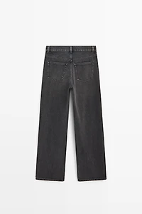 High-waist wide-leg jeans