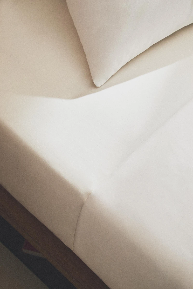 DRAP-HOUSSE PERCALE DE COTON | 40 CM HAUT (500 FILS)