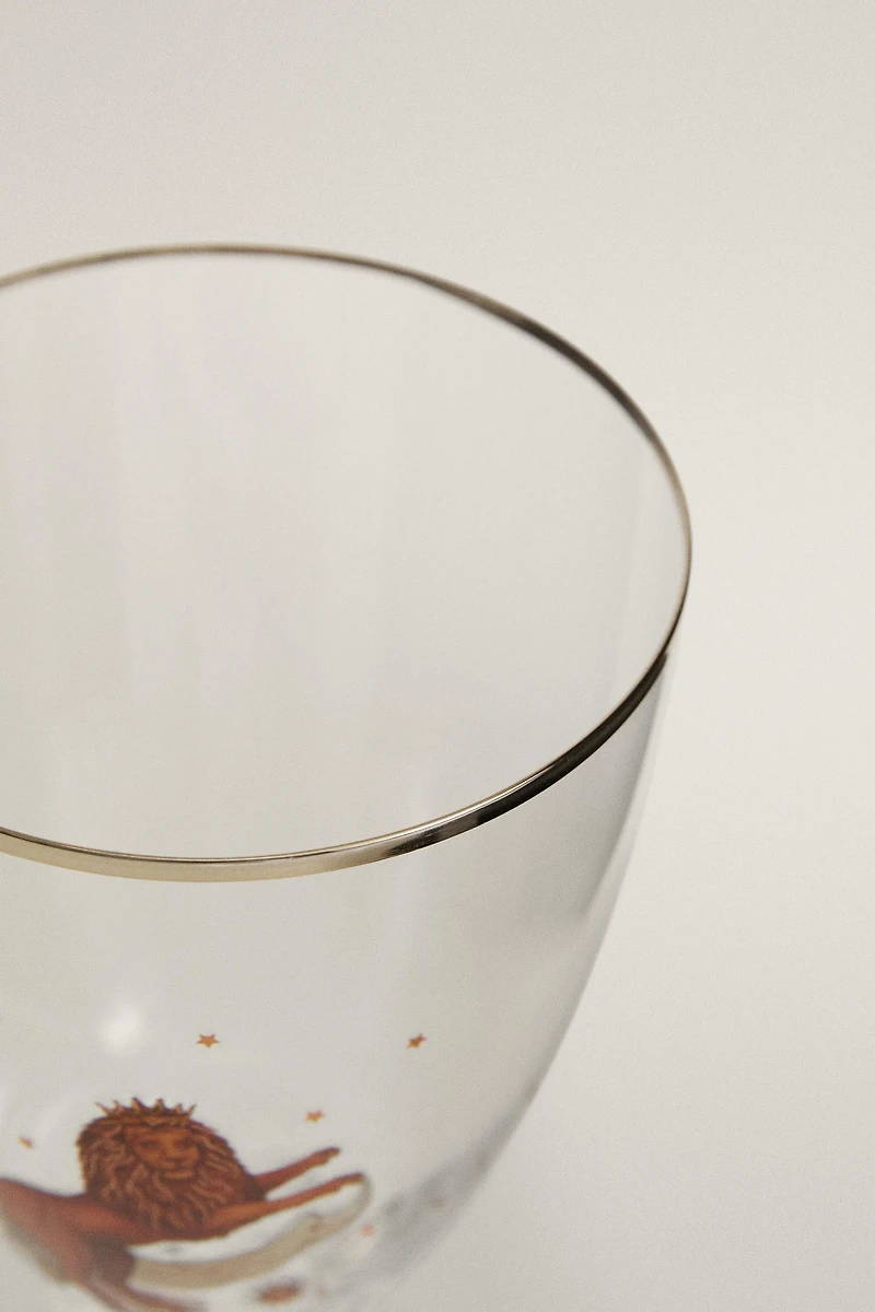 LEO ZODIAC GLASS | MARISA BERENSON