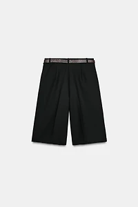 LONG SHORTS WITH BELT
