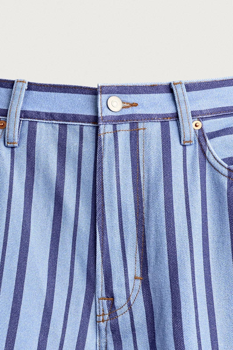 STRIPED STRAIGHT FIT PANTS