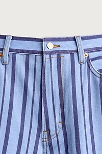 STRIPED STRAIGHT FIT PANTS