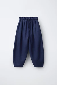 PANTALON BOUFFANT AVEC RAMIE