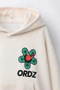 LOGO PRINT HOODIE SWEATSHIRT