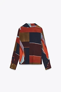 WRAP PRINT SHIRT