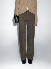 High-waist wide-leg jeans