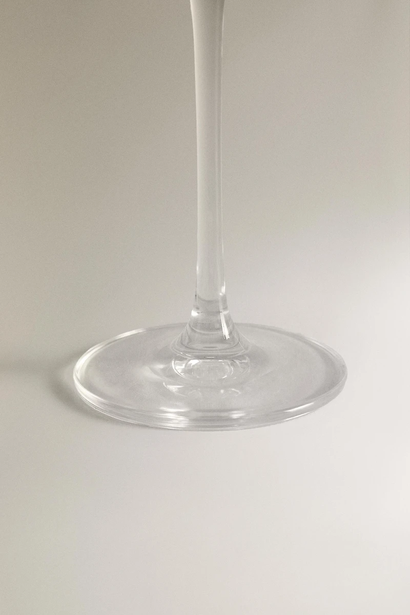 VERRE FLÛTE CRISTALLIN RELIEF