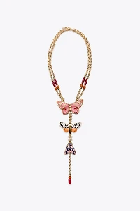COLLIER PAPILLONS FANTAISIE